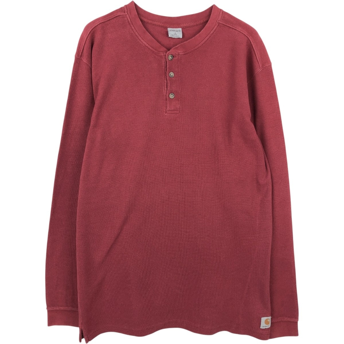 古着 カーハート Carhartt ヘリンボーン サーマルロングTシャツ メンズL相当/eaa662410
