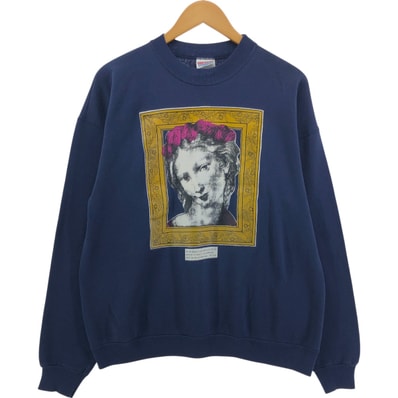 古着 90年代 ヘインズ Hanes ACTIVEWEAR プリントスウェットシャツ トレーナー USA製 メンズXL相当 ヴィンテージ/eaa536490