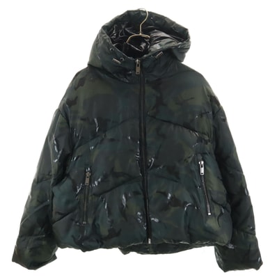 ZARA ザラ 迷彩 中綿ジャケット M グリーン系