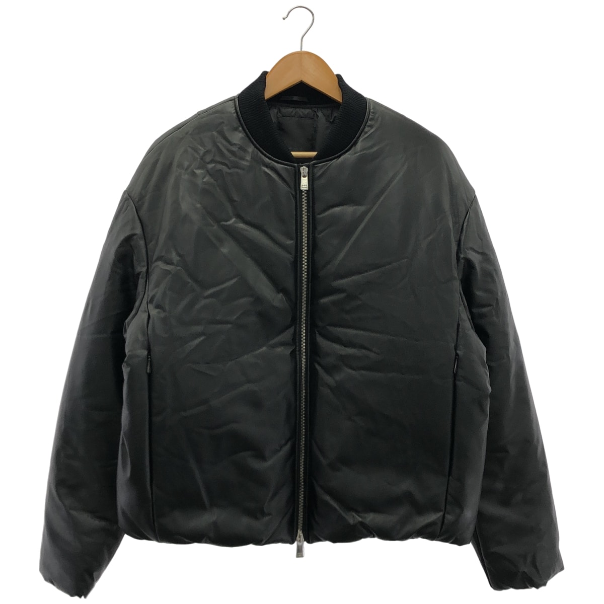 タトラス MJXA0086014668 ブラック CASTAGNO フェイクレザー ボンバーダウンジャケット 03