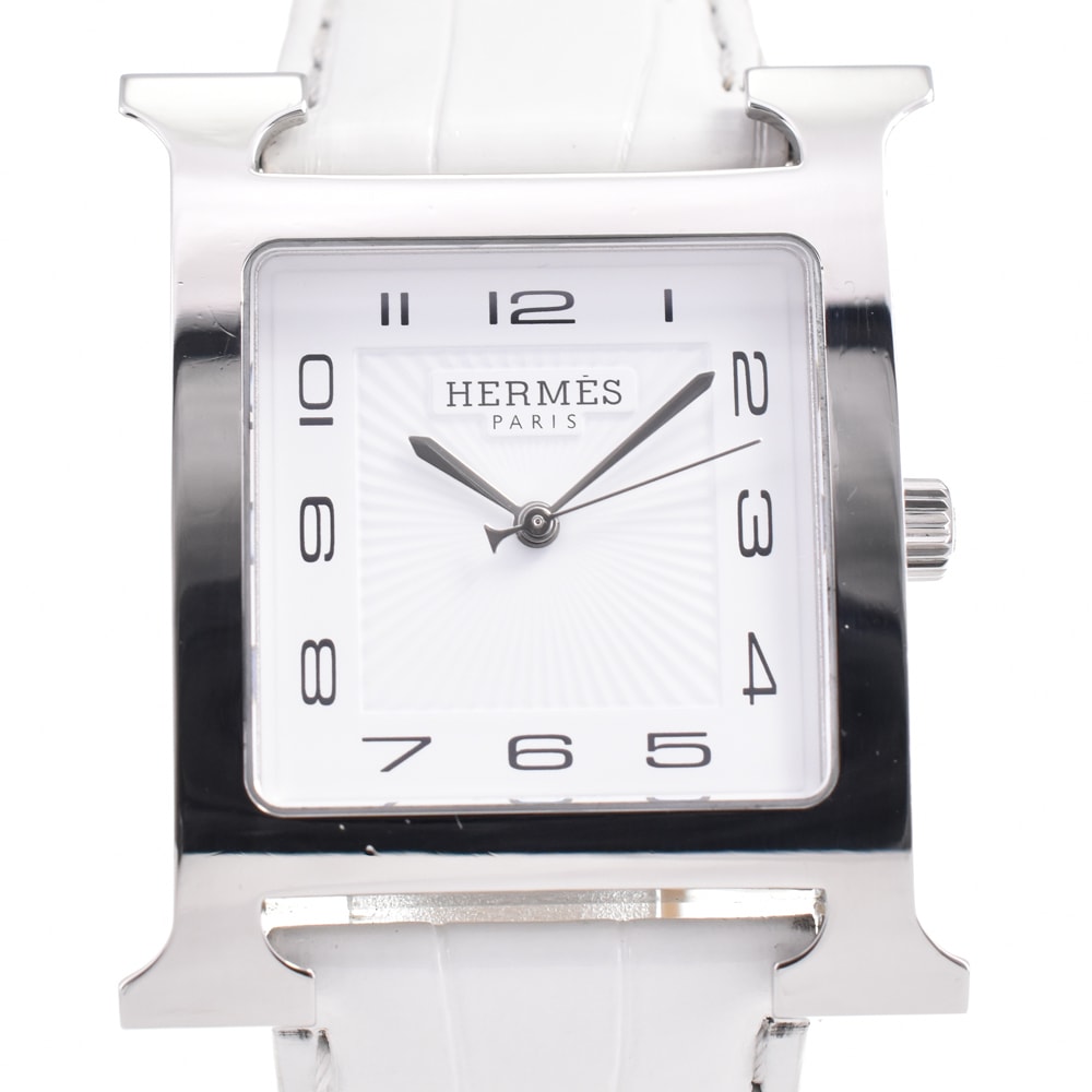 エルメス HERMES HH1.810 Hウオッチ クォーツ メンズ 美品 D#144484