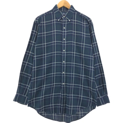 古着 ラルフローレン Ralph Lauren BLAIRE 長袖 ボタンダウン ライトネルチェックシャツ メンズS相当/eaa552751