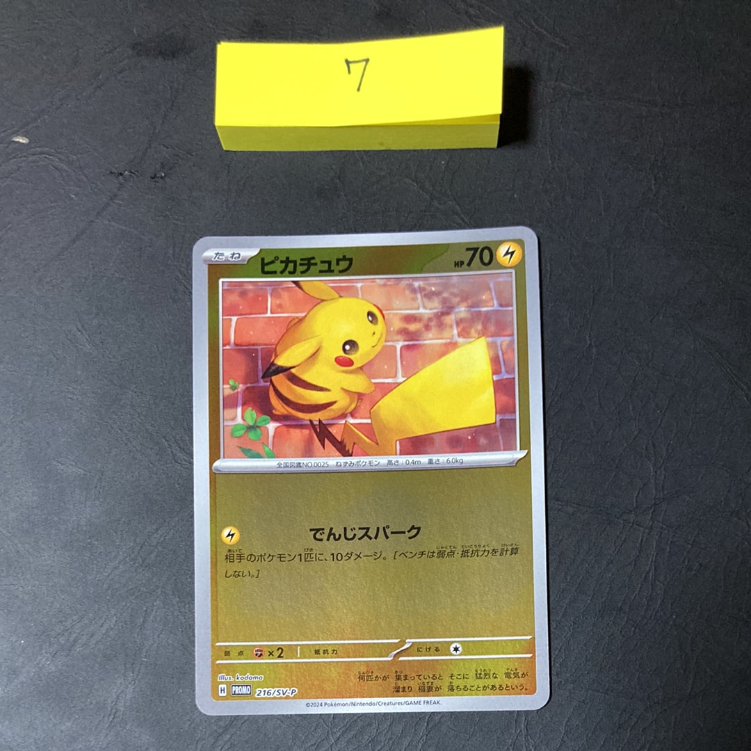 ピカチュウ P [SV-P 216](プロモカードパック「ポケカの夏がキタ!プロモカードGetキャンペーン!」)