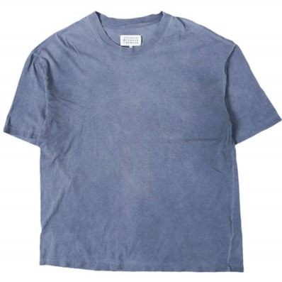 Maison Margiela 10 メゾンマルジェラ 20SS イタリア製 Garment Dyed Oversized T-Shirt ガーメントダイ オーバーサイズTシャツ S30GC0704 S20079 48 NAVY 半袖 トップス g28058