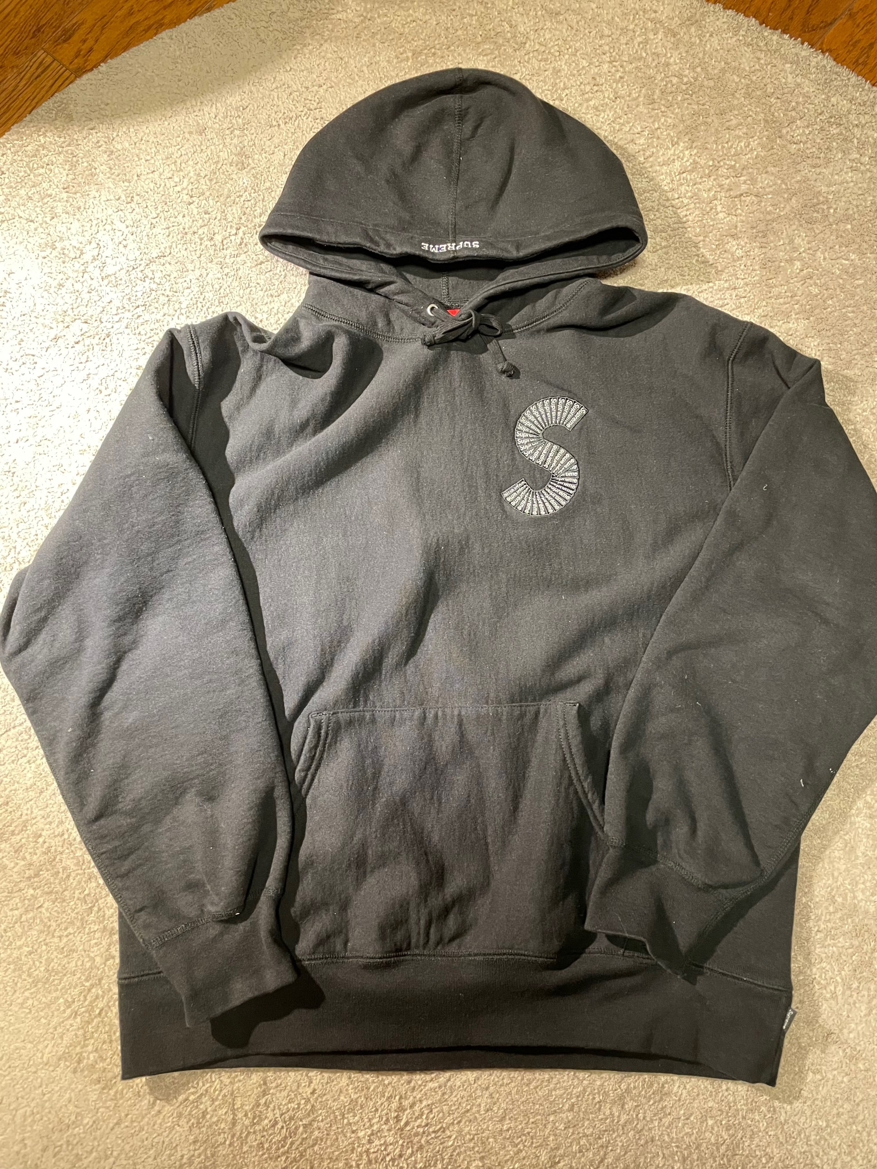 Supreme S Logo Hooded Sweatshirt "Black" (20FW)