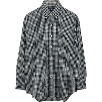 古着 ラルフローレン Ralph Lauren BLAKE 長袖 ボタンダウンチェックシャツ メンズS相当/eaa661292