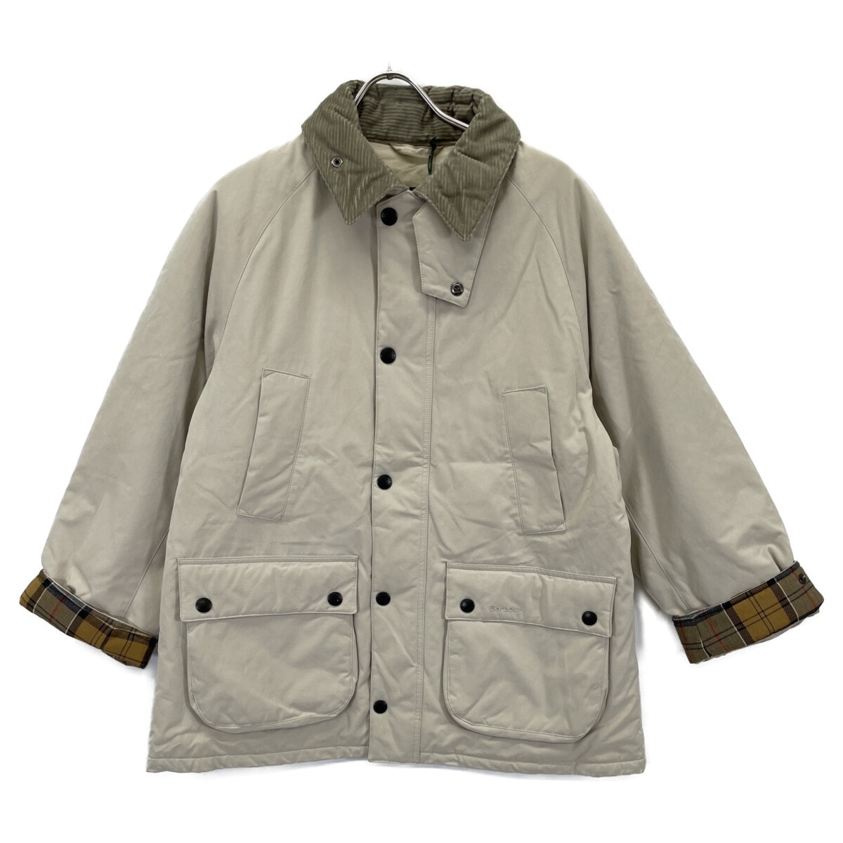 バブアー MCA1064ST11 アイボリー パデッド ビデイル カジュアル ジャケット モールスキン 38