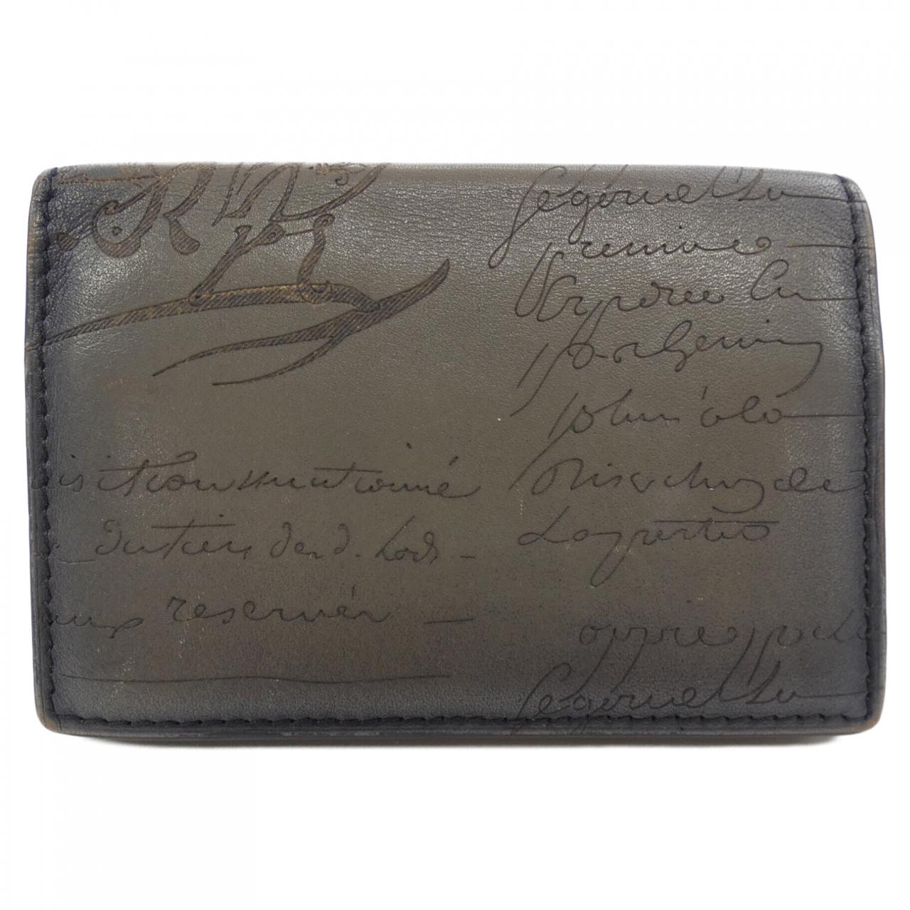 ベルルッティ Berluti インブイアスクリットレザーカードホルダー CARD CASE