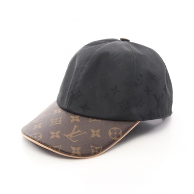 ルイ・ヴィトン LOUIS VUITTON LVゲットレディー モノグラム キャップ 帽子 シルク ポリエステル / PVC メンズ レディース ブラック系 / ブラウン系 M76529 【中古】