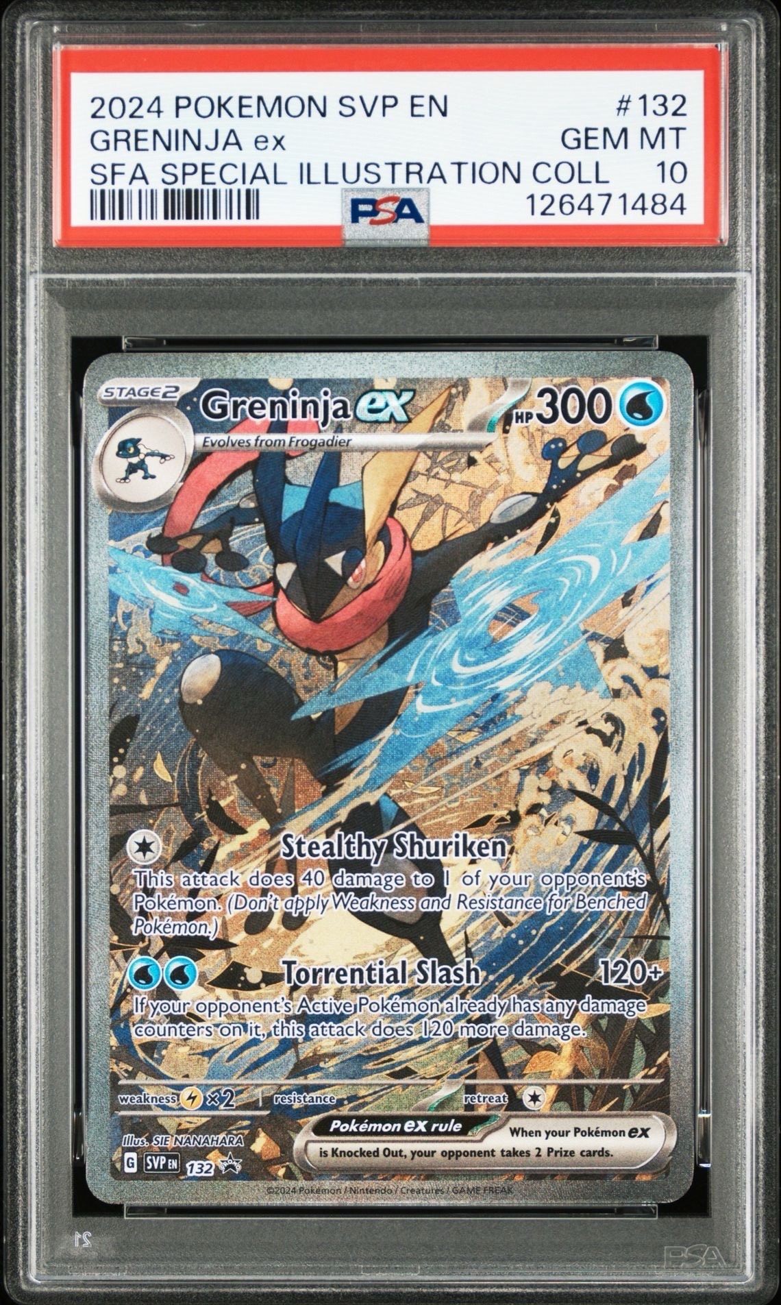 ゲッコウガex P [SVP EN 132]【英語版】(スカーレット&バイオレット「シュラウデッドフェイブル ゲッコウガex スペシャルイラストレーション コレクション」)