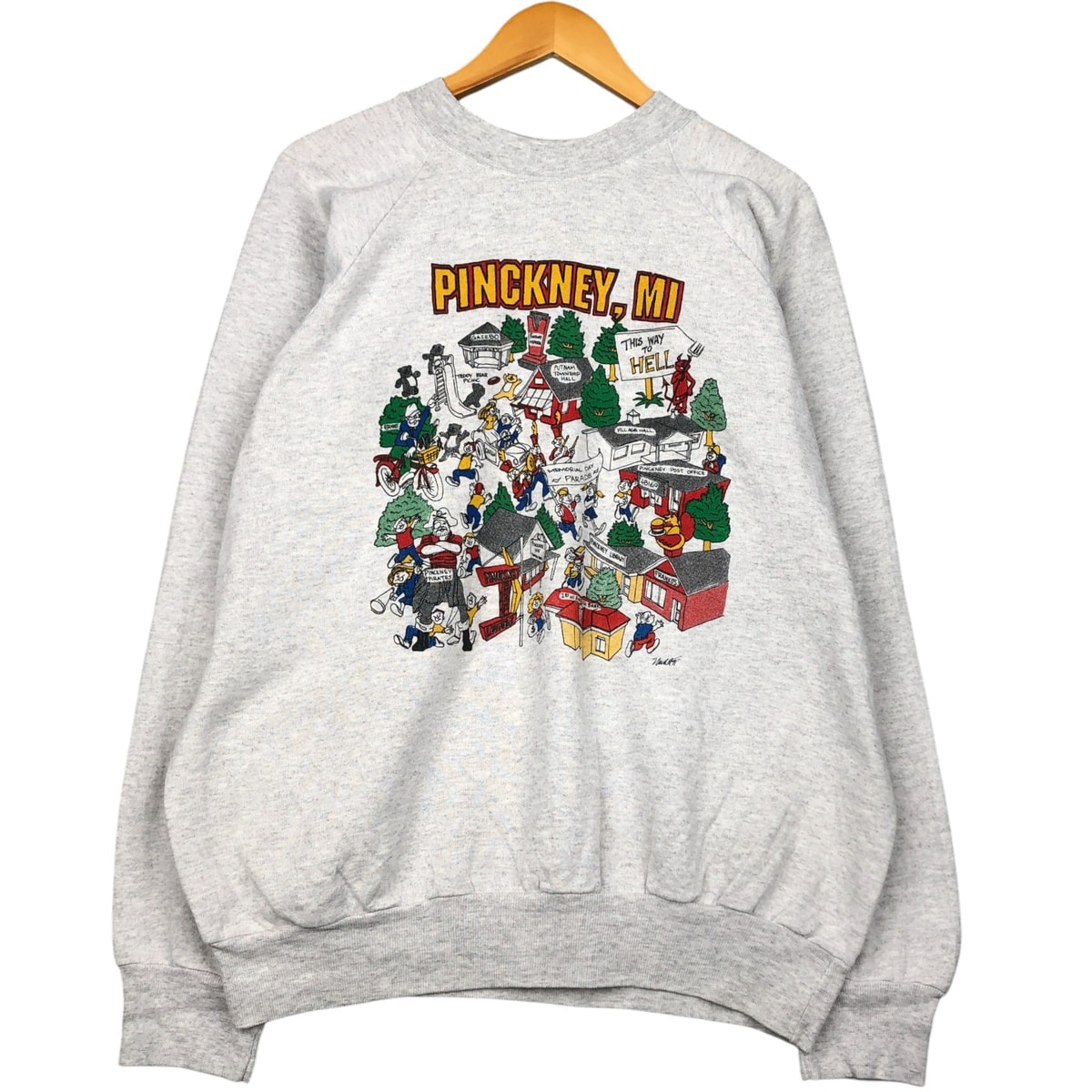 古着 90年代 オニータ ONEITA プリントスウェットシャツ トレーナー USA製 メンズXXL相当 ヴィンテージ/eaa418725