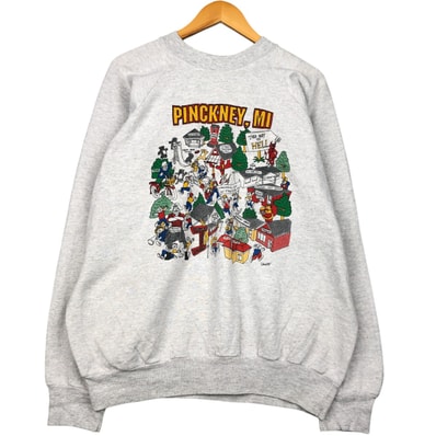 古着 90年代 オニータ ONEITA プリントスウェットシャツ トレーナー USA製 メンズXXL相当 ヴィンテージ/eaa418725