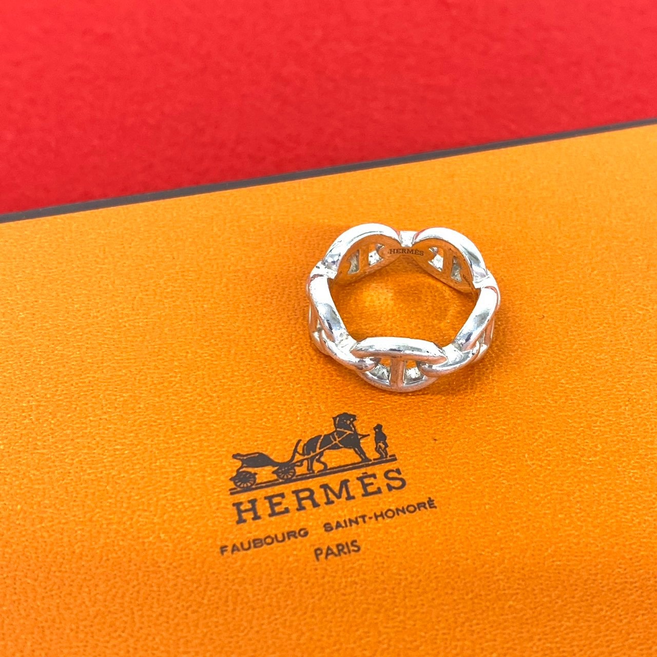 HERMES エルメス シェーヌダンクル アンシェネ PM リング シルバー925 リング・指輪 10号 シルバー
24285