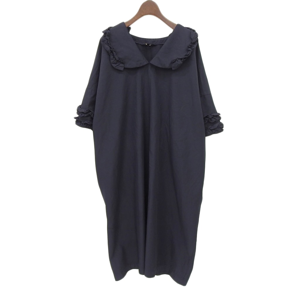 コムデギャルソンコムデギャルソン(コムコム) フリルカラー SS プルオーバーワンピース RR-O020 16年 XS