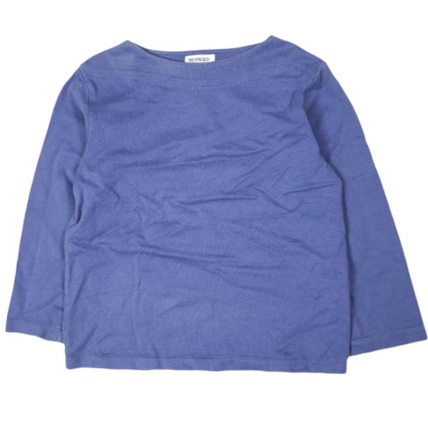 BEAMS BOY ビームスボーイ ガーメントダイ バスクシャツ 13-14-0227-639 ONE SIZE パープル 長袖 カットソー ロングスリーブTシャツ トップス g13937