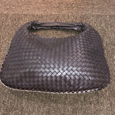Bottega Veneta Intrecciato One Shoulder Bag ”Brown”