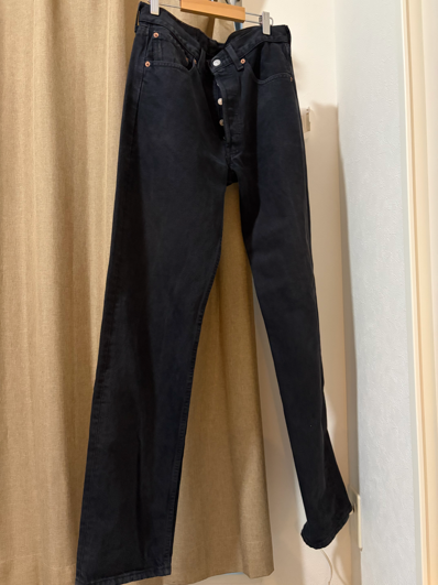 Levi's 501 Button-Fly Straight Jeans "Black Rigid"
