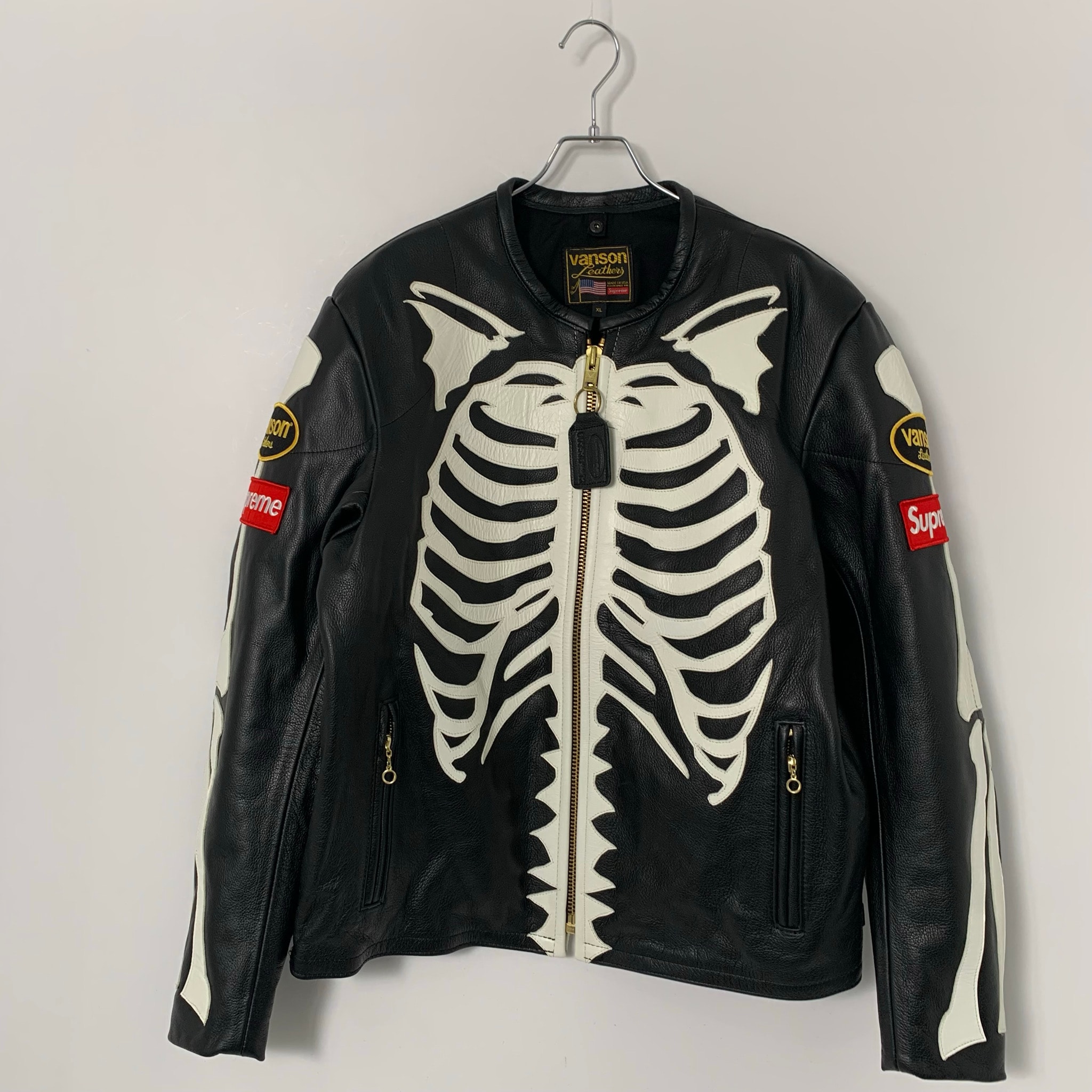 Supreme x Vanson Leather Bones Jacket "Black"