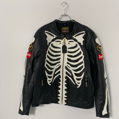 Supreme x Vanson Leather Bones Jacket "Black"