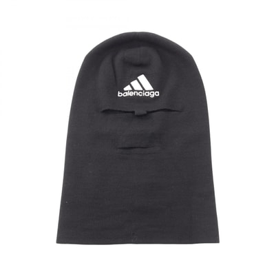 バレンシアガ BALENCIAGA BALENCIAGA × adidas ヘッドマスク アクセサリー ウール メンズ レディース ブラック系 【中古】