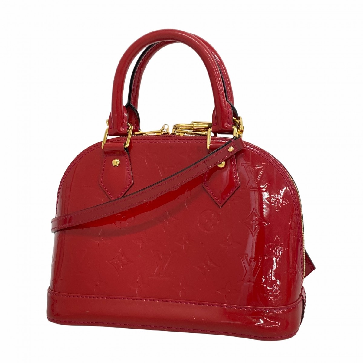 【6dc2911-k】ルイヴィトン ハンドバッグ ヴェルニ アルマBB M91771 ローズアンディアン 2wayバッグ【中古】レディース