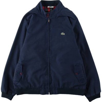 古着 ラコステ LACOSTE ハリントンジャケット スイングトップ メンズXL相当 チェック柄ライナー/eaa629474