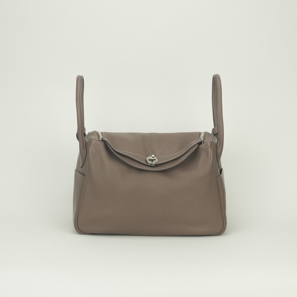 エルメス HERMES リンディ34 リンディ 34 バッグ トートバッグ ショルダーバッグ スイフト エトゥープ Etoupe グレー Gray シルバー金具 ハンドバッグ 2way ヴォースイフト