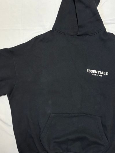 Essentials Logo Pullover Hoodie 〝Black〟