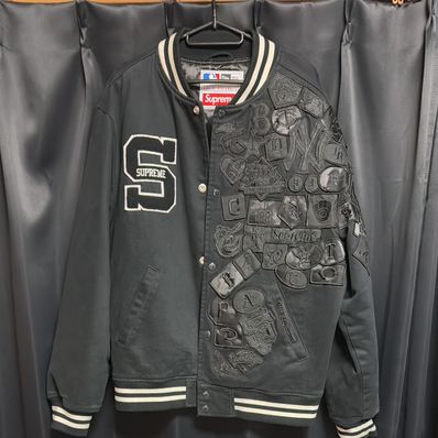 Supreme / New Era®/ MLB Varsity Jacket "Black"