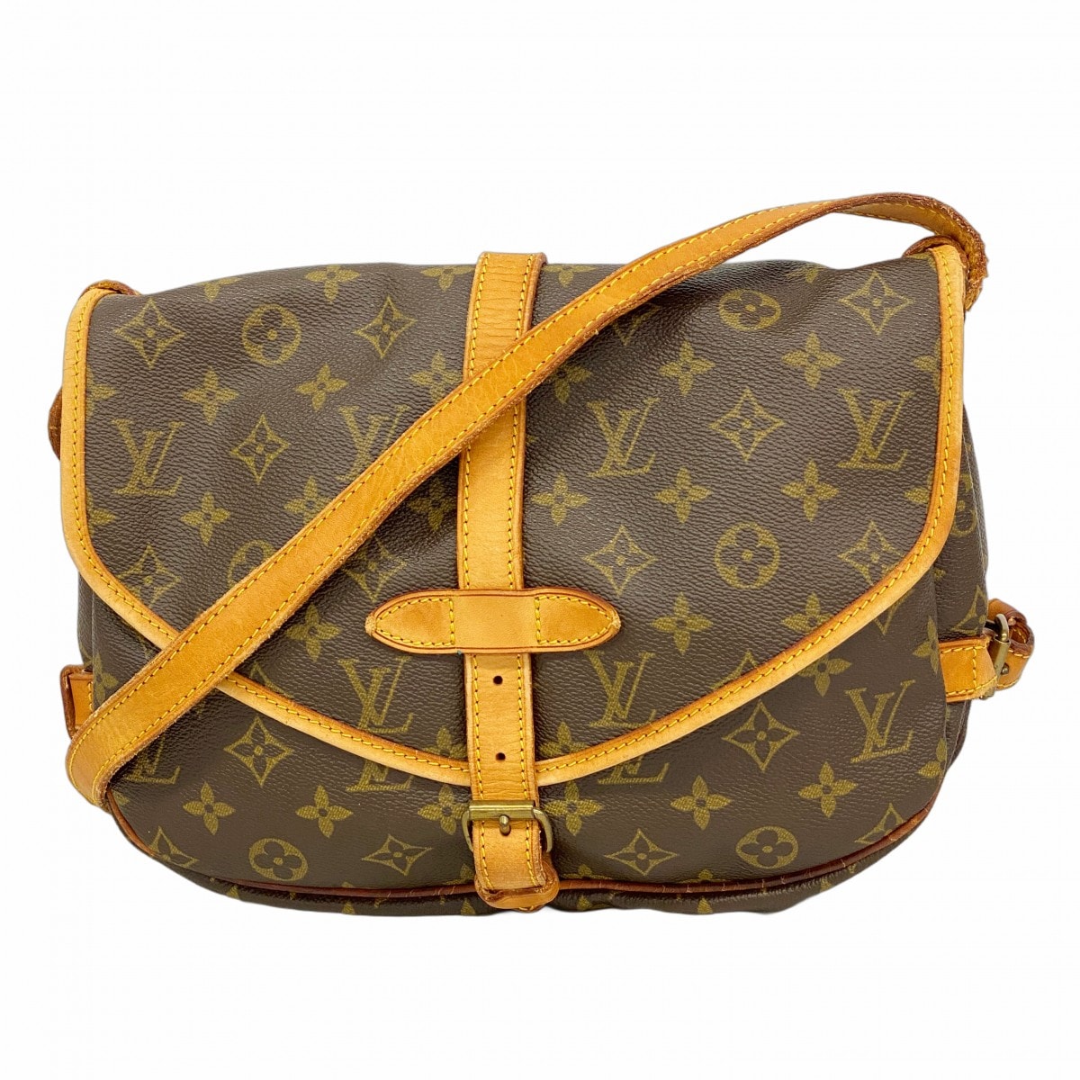 ★最終価格【6ce6183】ルイヴィトン ショルダーバッグ モノグラム ソミュール30 M42256 ブラウン【中古】レディース