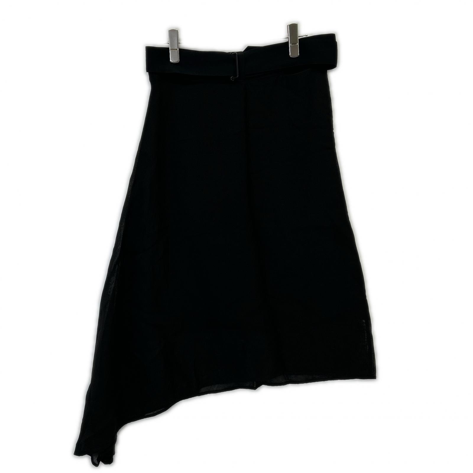 ハイク 191-14063 ブラック ウエストベルト グラデシアー ロングスカート