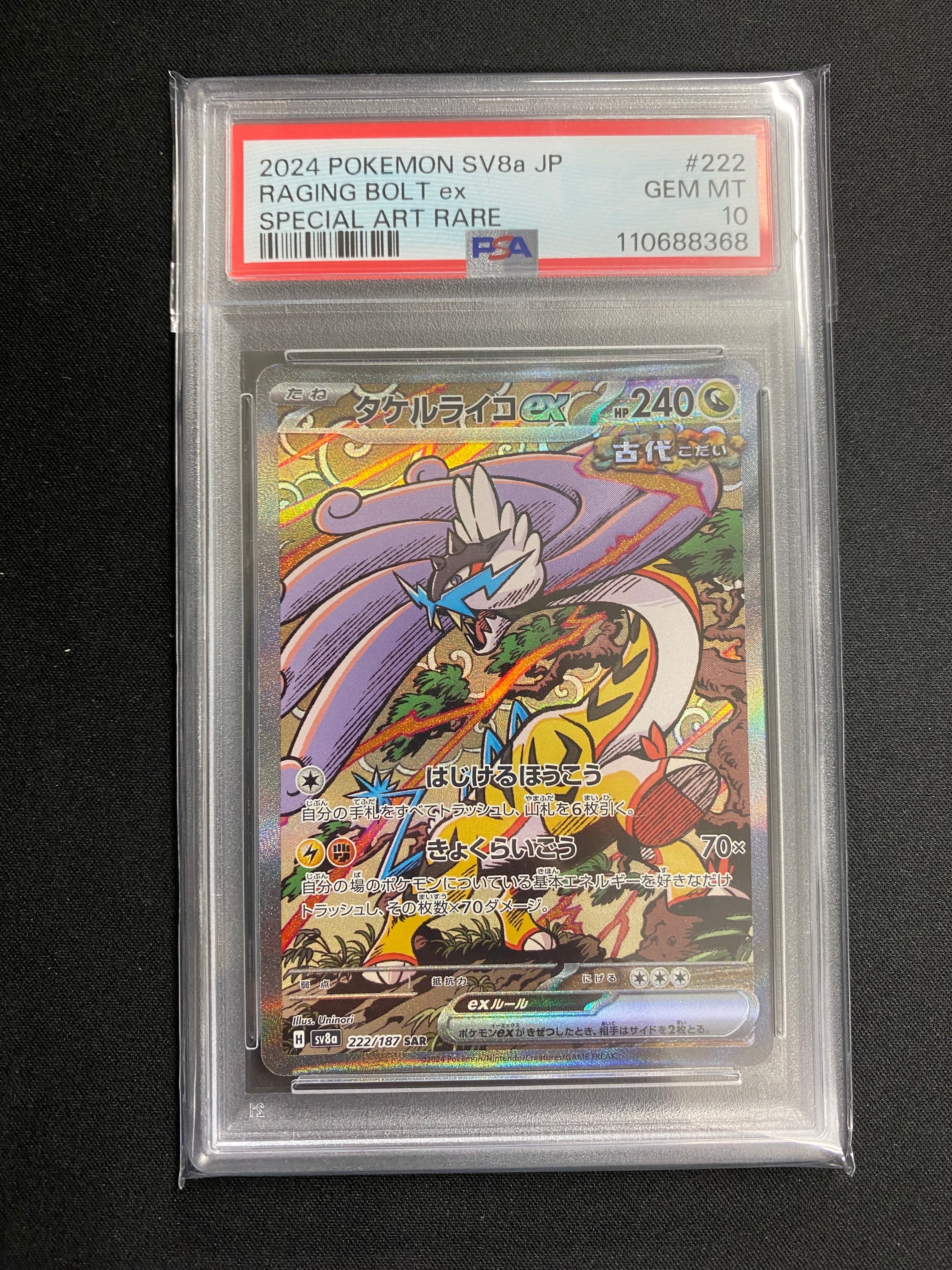 タケルライコex SAR [SV8a 222/187](ハイクラスパック「テラスタルフェスex」)