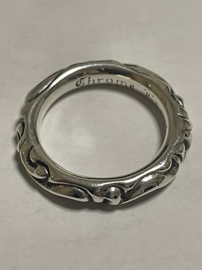 Chrome Hearts Scroll Band Ring "Silver"