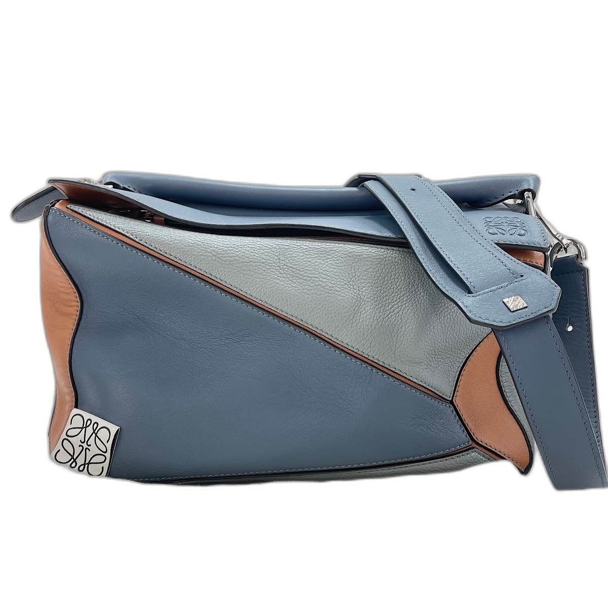 ロエベ LOEWE パズルバッグ ミディアム 2WAY ハンドバッグ レザー【中古】