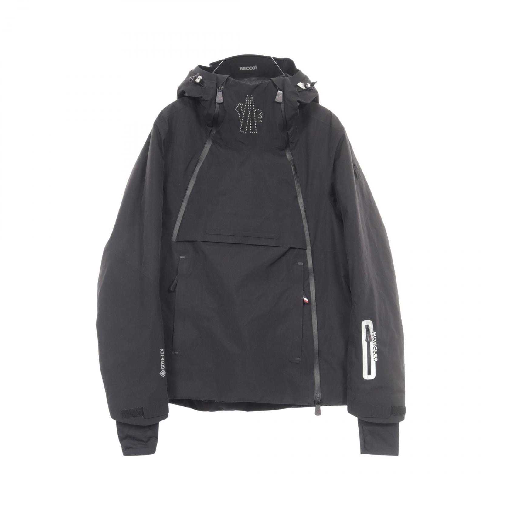 モンクレールグルノーブル MONCLER GRENOBLE AMPAY GORE-TEX フード付き ダウンジャケット 衣料品 アウター ポリエステル レディース ブラック系 【中古】