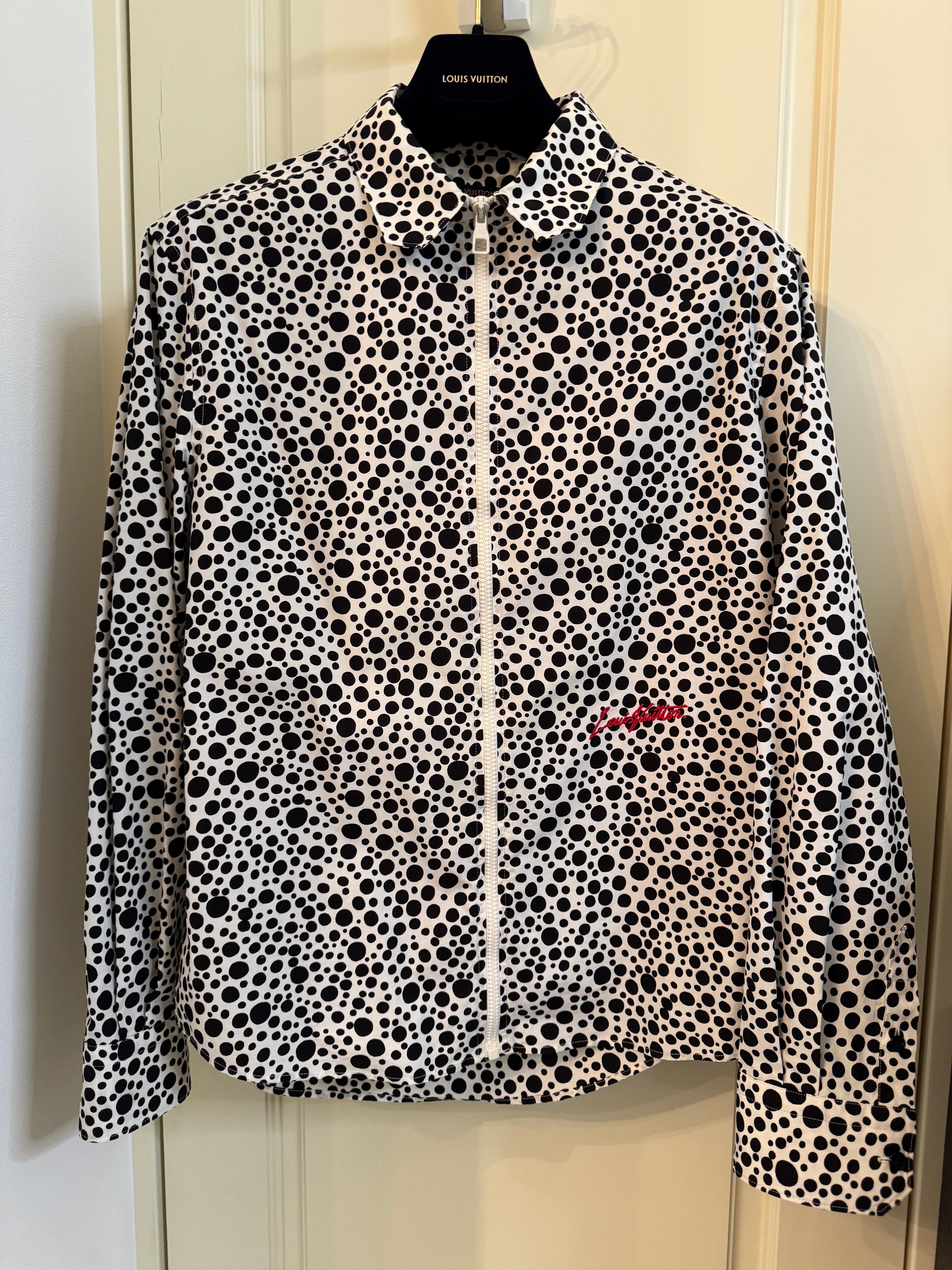 Louis Vuitton x Yayoi Kusama Infinity Dots Printed Zipped Shirt "Blanc"