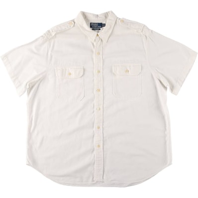 古着 ラルフローレン Ralph Lauren OCEAN SHIRT 半袖 ボタンダウンシャツ メンズXXL相当/eaa553258