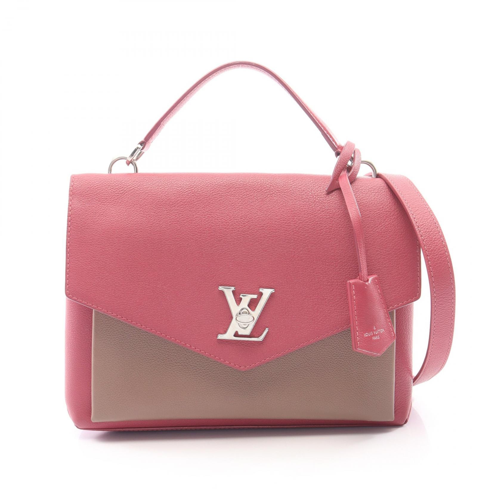 ルイ・ヴィトン LOUIS VUITTON マイロックミー サッチェル 2WAY ハンドバッグ バッグ レザー レディース ピンク系 / グレー系 M54997 【中古】