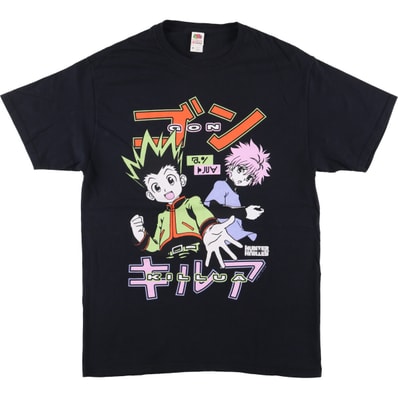 古着 フルーツオブザルーム FRUIT OF THE LOOM HUNTER×HUNTER ハンターハンター アニメ キャラクタープリントTシャツ メンズM相当/eaa594155
