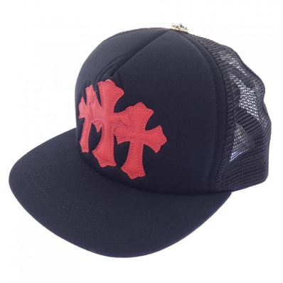 クロムハーツ CHROME HEARTS TRUCKER CAP 3 CEMETERY CROSS 304208948******324 キャップ