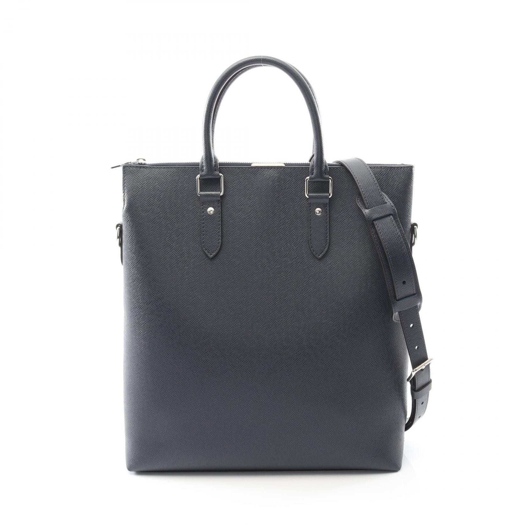 ルイ・ヴィトン LOUIS VUITTON アントン トート トートバッグ バッグ レザー タイガ ブルーマリーヌ メンズ ネイビー系 M33432 【中古】