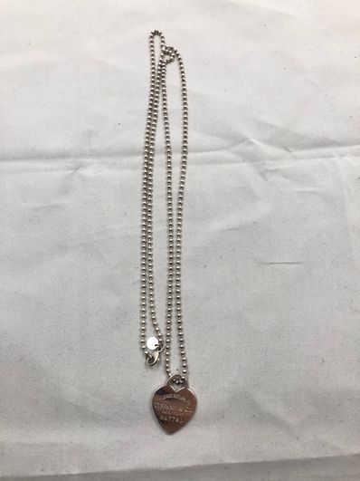 Tiffany & Co. Return to Tiffany Heart Tag Necklace "Silver"