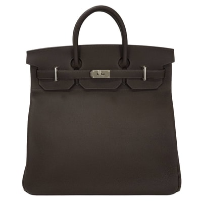 HERMES エルメス ハンドバッグ オータクロア40 ベブラン トゴ シルバー金具 G刻印 新品未使用