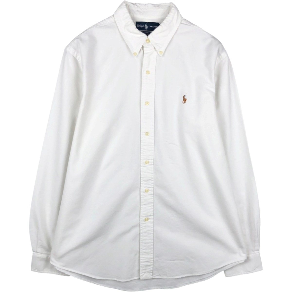 古着 ラルフローレン Ralph Lauren CUSTOM FIT 長袖 ボタンダウンシャツ メンズXL相当 ボタンダウン オックスフォード/eaa676974