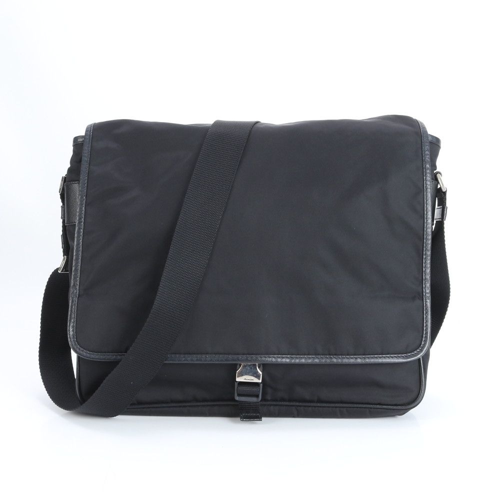 ■極美品 プラダ テスート ナイロン三角ロゴショルダーバッグ