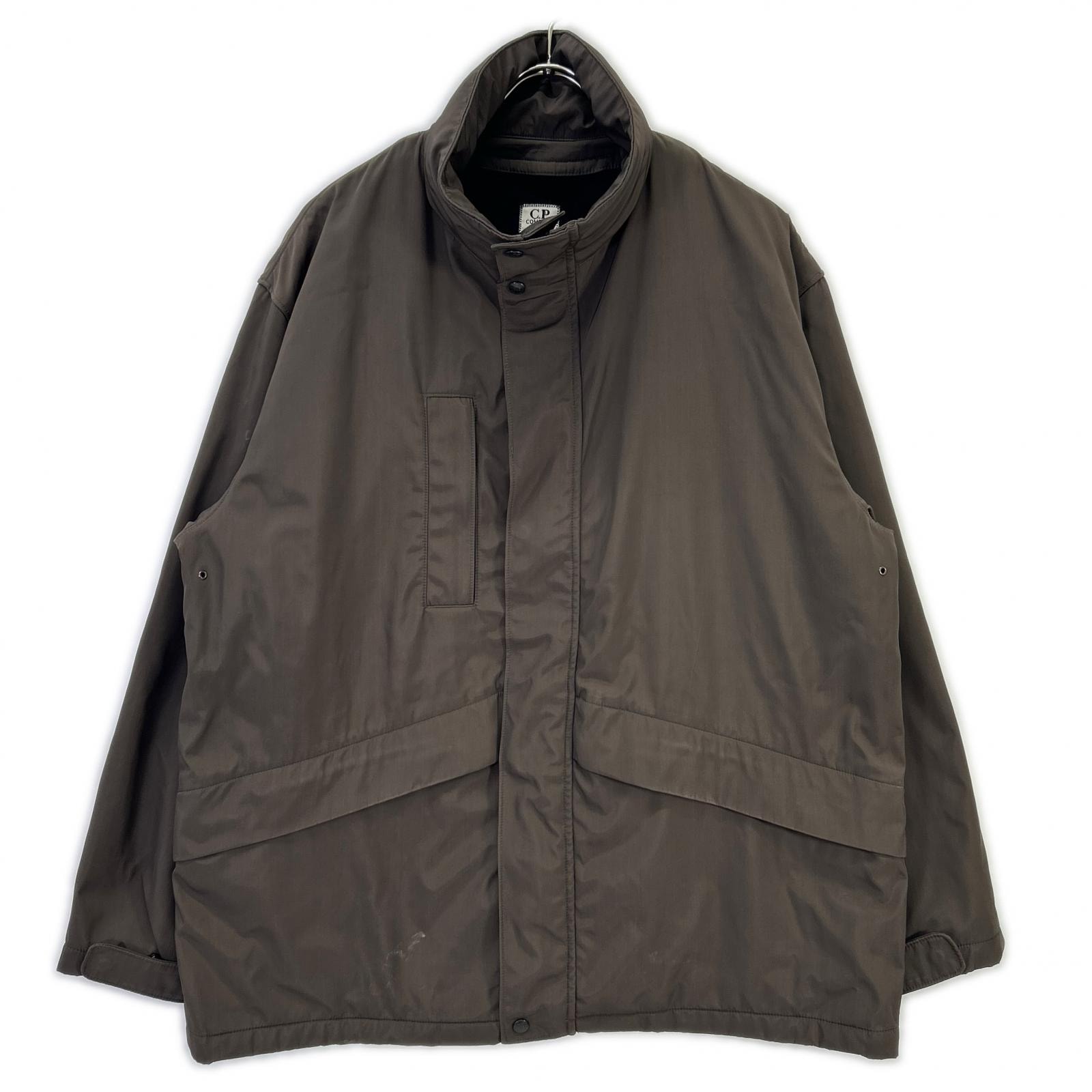 シーピーカンパニー 96AW 25184460 ブラウン ナイロン混 フリースライナー スタンドカラージップジャケット 48