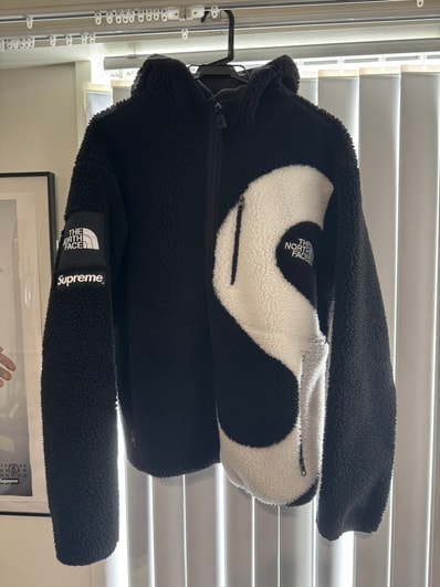 Supreme x The North Face S Logo Hooded Fleece Jacket "Black"