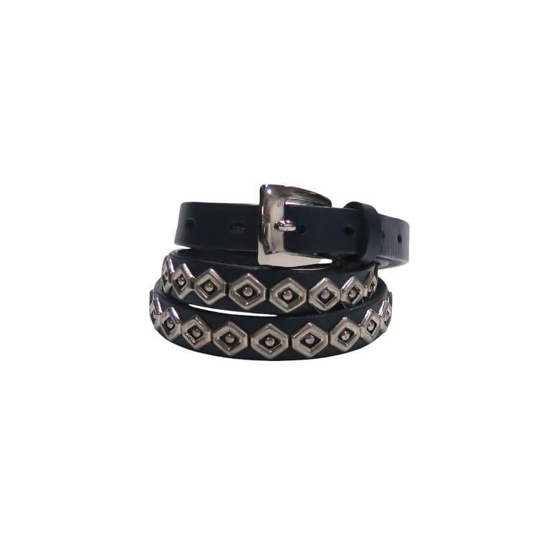A BATHING APE ア ベイシング エイプ URSUS BAPE STUDDED BELT アーサス ベイプ スタッズ ベルト ネイビー サイズM