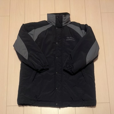 ENNOY Padded Nylon Bench Coat "Black/Gray"