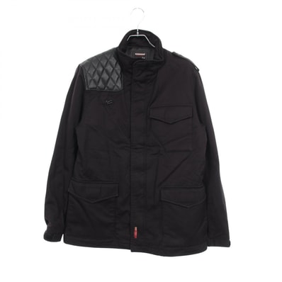ネイバーフッド NEIGHBORHOOD NEIGHBORHOOD × FRAGMENT DESIGN ドライバージャケット 衣料品 アウター コットン レザー メンズ ブラック系 TSFR-JK-01SP 【中古】